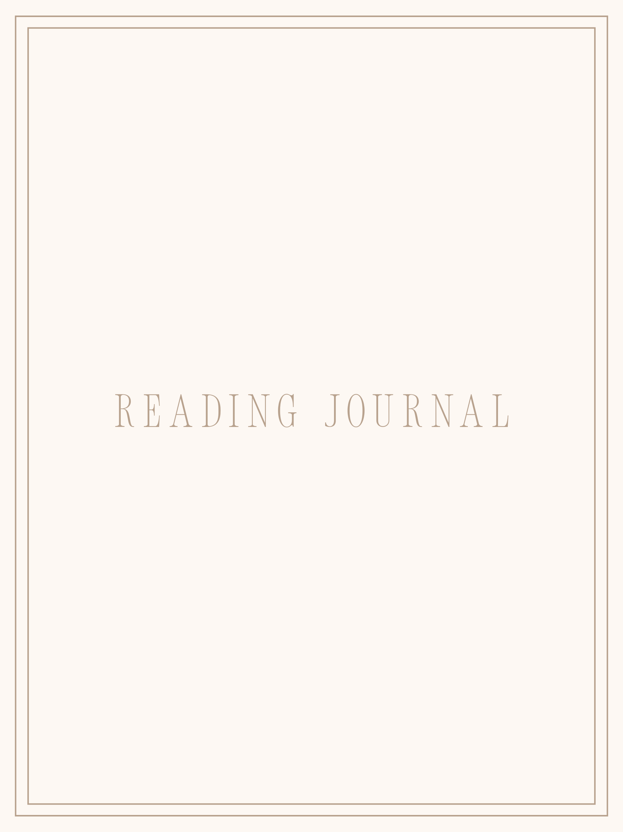 Reading Journal